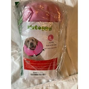 Katoggy Inflatable collar  Large  pink  for injuries, rash, post surgery     B97